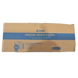 AROEVE MK01  & MK06 Air Filter Replacement H13 True HEPA 2-pack Silver Ion Layer